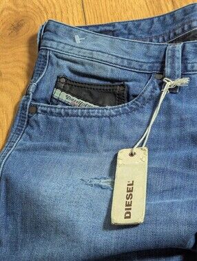 ​Diesel Thavar Slim-Skinny Jeans 30x32 NWT Wash 0663E Distressed